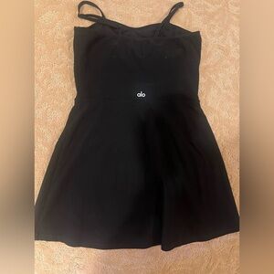 ALO Black cute tennis dress for casual fun. Excellent quality!
